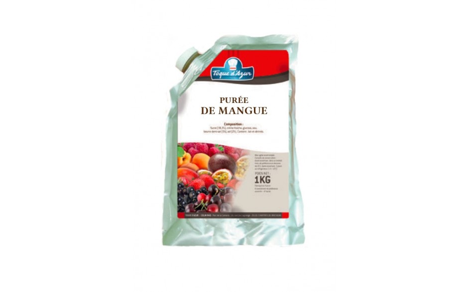 Purée de mangue Ponthier, au sucre, 2,5 kg, sac